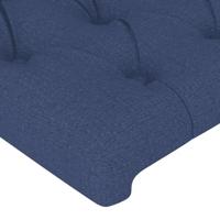 Boxspring met matras stof blauw 100x200 cm - thumbnail