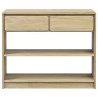 Wandtafel SAUDA 89,5x36,5x73 cm massief grenenhout eikenkleurig - thumbnail