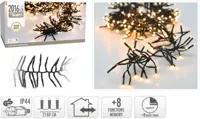 Kerstverlichting LED cluster 2016 lampjes 14,6m, warm wit - thumbnail