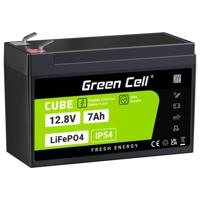 Green Cell CUBE LiFePO4 Speciale oplaadbare batterij LiFePo-blok Platte stekker Li-ion 12.8 V 7 Ah 1 stuk(s) - thumbnail