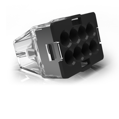 Conex lasklem 8 polig grijs met verbeterde grip 0.5 tot 2.5mm² 24A 450V CH2008M