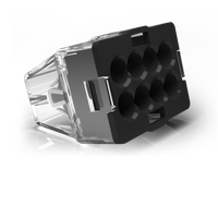 Conex lasklem 8 polig grijs met verbeterde grip 0.5 tot 2.5mm² 24A 450V CH2008M - thumbnail