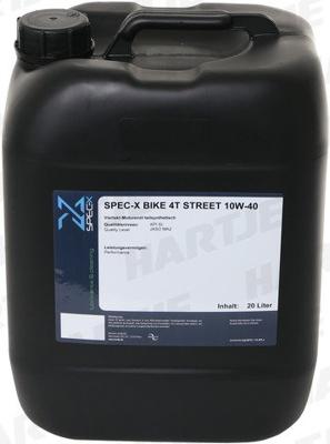 SPEC-X motoröl "bike 4t street" motor oil 4t 10w-40 stre 20l bike SPEC-X motoröl "bike 4t street" motor oil 4t 10w-40 stre 20l bike