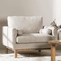 Nohr Fauteuil 'Shanai' Bouclé, kleur Beige - thumbnail
