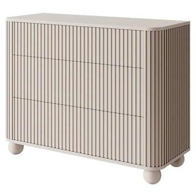 NADUVI Collection Ladekast Nove drie laden bolle poten