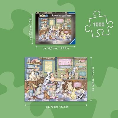 Ravensburger - dapper dog's no.2: stanley stick 'em - legpuzzel - 1000 stukjes Ravensburger - dapper dog's no.2: stanley stick 'em - legpuzzel - 1000 stukjes