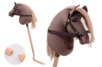 Holly Horse Hobby paard deluxe met korte stok ca. 80 cm - thumbnail