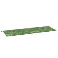 VidaXL Tuinbankkussen 150x50x3 cm oxford stof bladpatroon - thumbnail