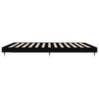 Bedframe massief hout zwart 200x200 cm - thumbnail