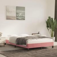 Bedframe fluweel roze 120x190 cm - thumbnail