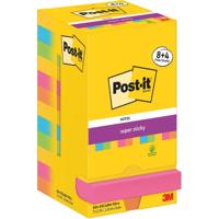 Post-It Super Sticky Notes Carnival, 90 vel, ft 76 x 76 mm, 8 + 4 GRATIS - thumbnail