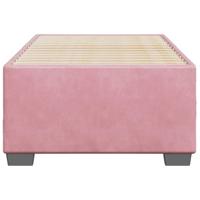 Bedframe fluweel roze 100x200 cm - thumbnail