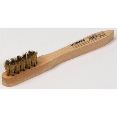 Lessmann Bougieborstel | lengte 150 mm | 0,15 mm messingdraad golvend | drie rijen | zak | 1 stuk - 125211 125211