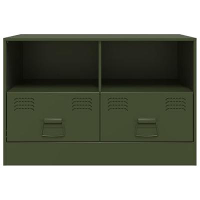 Tv-meubel 67x39x44 cm staal olijfgroen