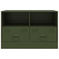 Tv-meubel 67x39x44 cm staal olijfgroen - thumbnail