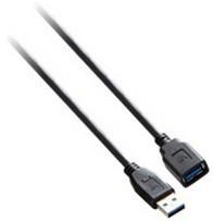 V7 USB 3.0 verlengkabel (stekker-A naar female A, 3m) zwart