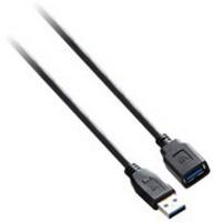 V7 USB 3.0 verlengkabel (stekker-A naar female A, 3m) zwart - thumbnail
