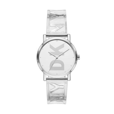Horlogeband DKNY Ny9206 Kunststof/Plastic Grijs 18mm Horlogeband DKNY Ny9206 Kunststof/Plastic Grijs 18mm
