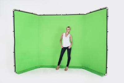 Lastolite LL LB7622 Fotoachtergrond Aluminium - Textiel - Zwart/Groen (LL LB7622)