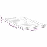 VidaXL Matrastopper wit 120 x 200 cm gebreide stof - thumbnail