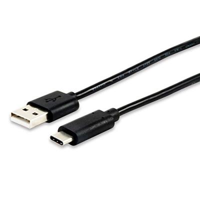 Equip 12888107 USB-kabel 1 m USB A USB C zwart - USB-kabel (1 m, USB A, USB C, 2.0, stekker/stekker, aansluiting)