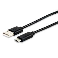 Equip 12888107 USB-kabel 1 m USB A USB C zwart - USB-kabel (1 m, USB A, USB C, 2.0, stekker/stekker, aansluiting) - thumbnail
