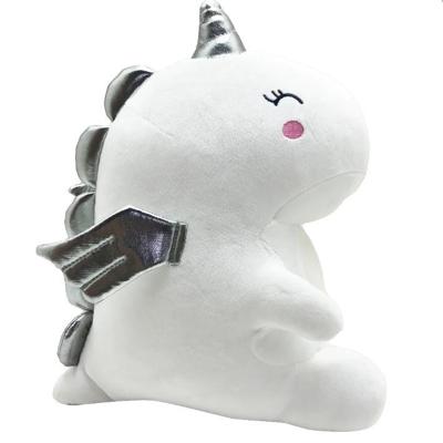 Kenji Angel dino knuffel - 30 cm - wit