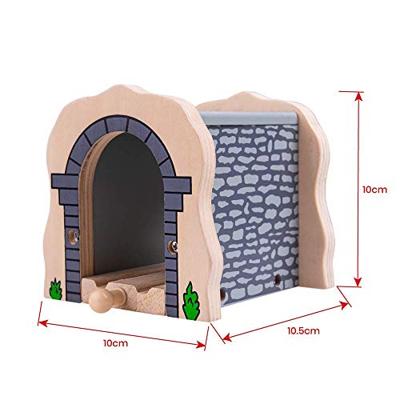 Bigjigs houten rails grijze tunnel - thumbnail