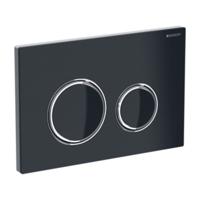 Bedieningsplaat Geberit Sigma 50 Round Glas Zwart - thumbnail