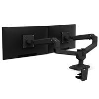 Ergotron LX Dual Arm Side by Side Desk Mount Monitor-tafelbeugel 2-voudig 38,1 cm (15) - 68,6 cm (27) Zwart In hoogte verstelbaar, Draaibaar, Kantelbaar, - thumbnail