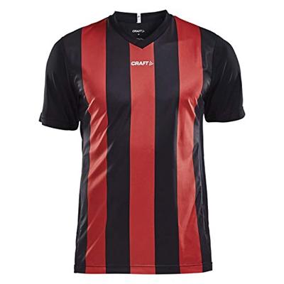 Craft 1905562 Progress Stripe Jersey M - Black/Bright Red - XS