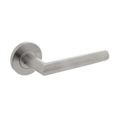 Gatdeel rechts Hoek 90°op rozet neutraal RVS