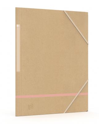 Oxford Touareg elastomap, uit karton, ft A4, naturel en geassorteerde kleuren, pak van 5 stuks