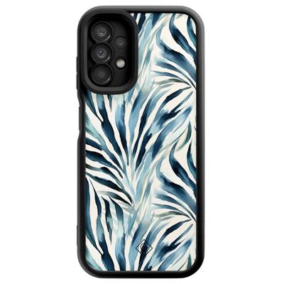 Samsung Galaxy A13 4G zwarte case - Japandi waves Samsung Galaxy A13 4G zwarte case - Japandi waves