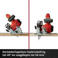 Einhell TE-CS 18/165-1 Li - Solo Accu-cirkelzaag Zaagdiepte 90° (max.) 54 mm Zonder accu, Incl. doorslijpschijf 18 V - thumbnail