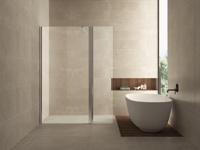 Comfort zijwand draaibaar 300 x 2000 x 10 mm nano helder glas/chroom - thumbnail