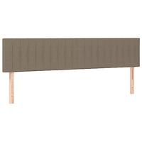 Boxspring met matras stof taupe 120x190 cm - thumbnail