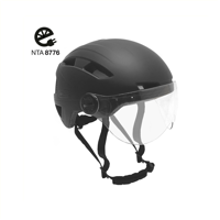 Falkx Helm vizier 61-63 cm matzwart maat xl - thumbnail