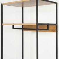 Kast Max Home Stof Staal Melamine spaanderplaat 60 x 175 x 40 cm - thumbnail