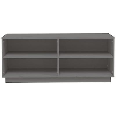 VidaXL Schoenenkast 110x34x45 cm massief grenenhout grijs