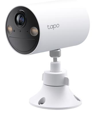 Tapo C410 Draadloze camera voor binnen en buiten, 2K 3 MP, batterijduur tot 180 dagen na één keer opladen, nachtzicht in kleur, alarm met bewegingsdetectie, IP65, 2 stuks