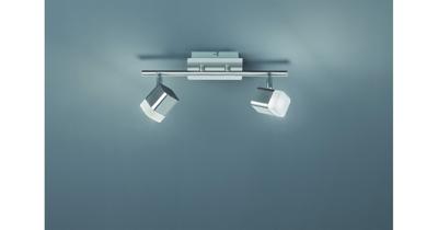 Trio PlafondspotRoubaix 2-lichts metaalgrijs - R82152107