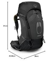 Osprey Atmos AG 50 Backpack Heren Black S/M - thumbnail