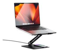 Alogic Elite Power MacBook stand with wireless charger - Black - thumbnail
