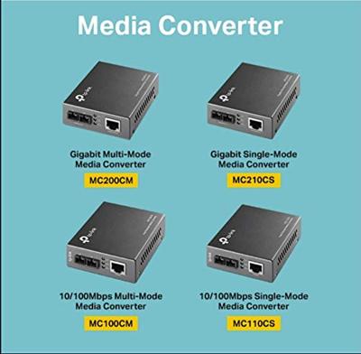 TP-LINK Gigabit Ethernet Media Converter (SC, Multi-Mode)