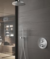 Hotbath Buddy - Inbouw Regendoucheset - Thermostatisch - Plafondbuis 30 cm - Hoofddouche 250 mm - Staafhanddouche - met 2-Weg Stop-Omstel - Waterbesparend - V02 - thumbnail