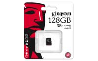 Micro SD kaart met adapter Kingston SDC10G2/128GBSP 128 GB - thumbnail