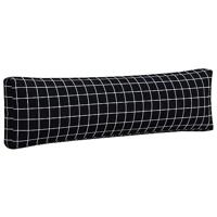 VidaXL Palletkussens 2 st ruitpatroon oxford stof zwart - thumbnail