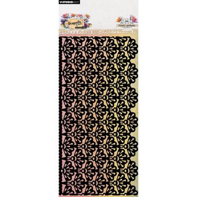 Studio Light • hazel eaton mask floral pattern dragonfly dreams 105x210x1mm