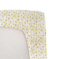 Kinderjersey hoeslaken met savanneprint, geel, 70x140 cm - thumbnail